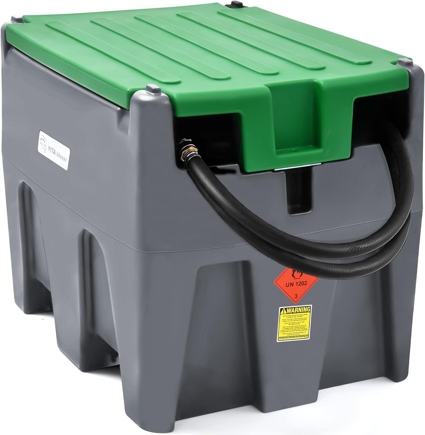 YITAMOTOR Tanque diésel portátil de 55 galones, tanque de combustible diésel con bomba de transferencia eléctrica de 12 V con boquilla de