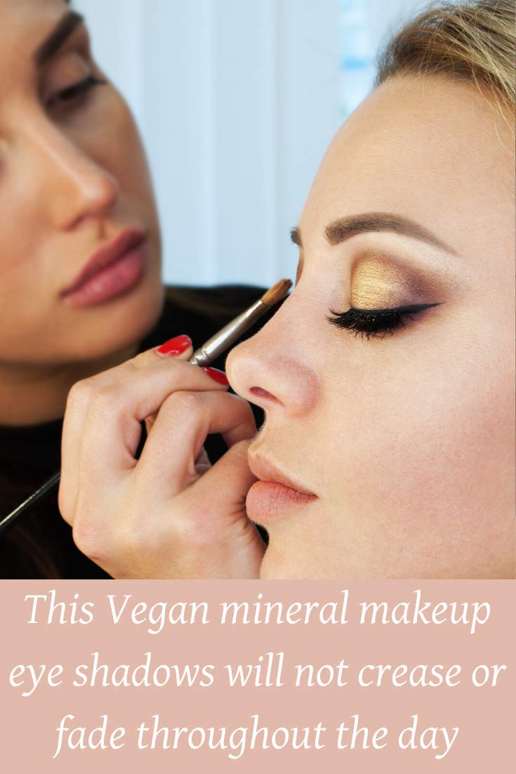 Maquillaje mineral Sombra de ojos horneada Trio-Vegan Sombra de ojos (Bronce)