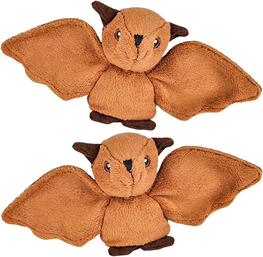 ArtCreativity Juguetes de murciélago de peluche, juego de 2, juguetes de murciélago suaves para niños, lindas decoraciones de animales para el hogar