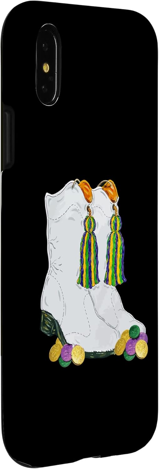 iPhone XXS Mardi Gras Majorettes Boots Funny Parade Festival Party Case