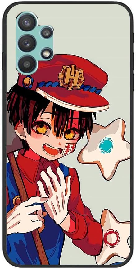 NOLLAM Carcasa protectora antideslizante mate negro suave para Samsung Galaxy A32 5G Hanako kun Anime Japón Role08