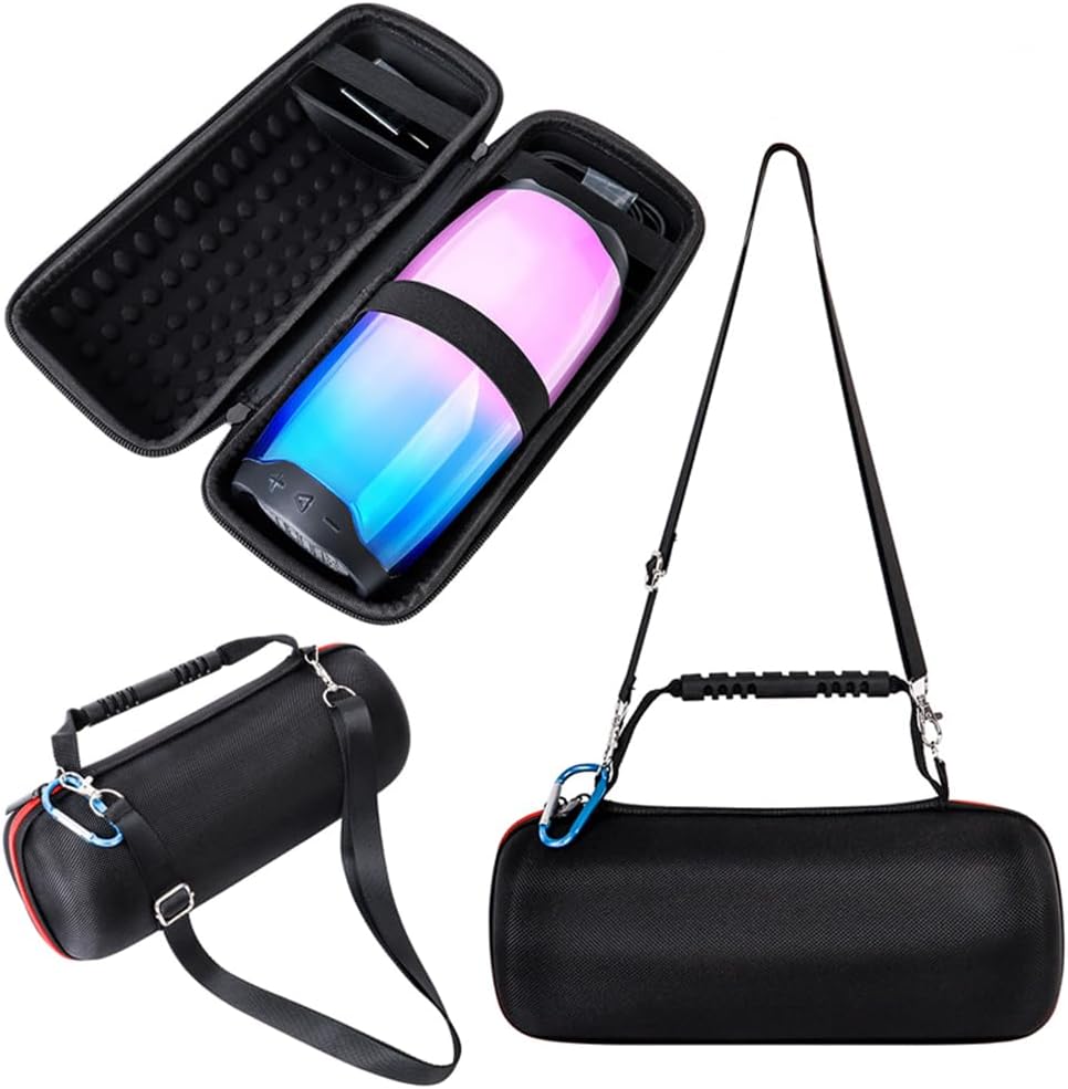 Funda de almacenamiento para altavoces JBL Pulse 4 con correa para el hombro y la mano, funda de transporte rígida de EVA para viaje, funda