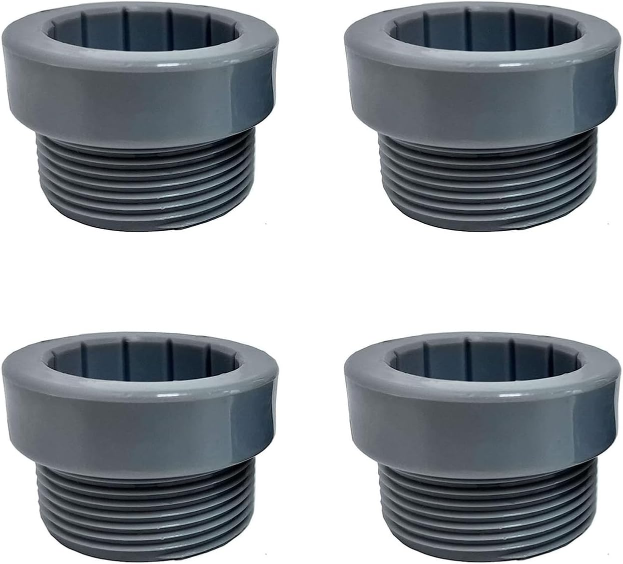 4Pcs Pool Umbrella Stabilizer Adapter,Threaded Adapter Sleeves ONLY Fits for 1 34″ Aquastar Pool Umbrella Insert