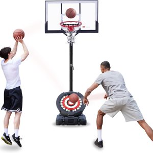 IE SPORTS Sistema de aro de baloncesto portátil, altura ajustable de 7 a 10 pies para adolescentes y adultos, aro de baloncesto al aire libre de 54 IE SPORTS Sistema de aro de baloncesto portátil, altura ajustable de 7 a 10 pies para adolescentes y adultos, aro de baloncesto al aire libre de 54