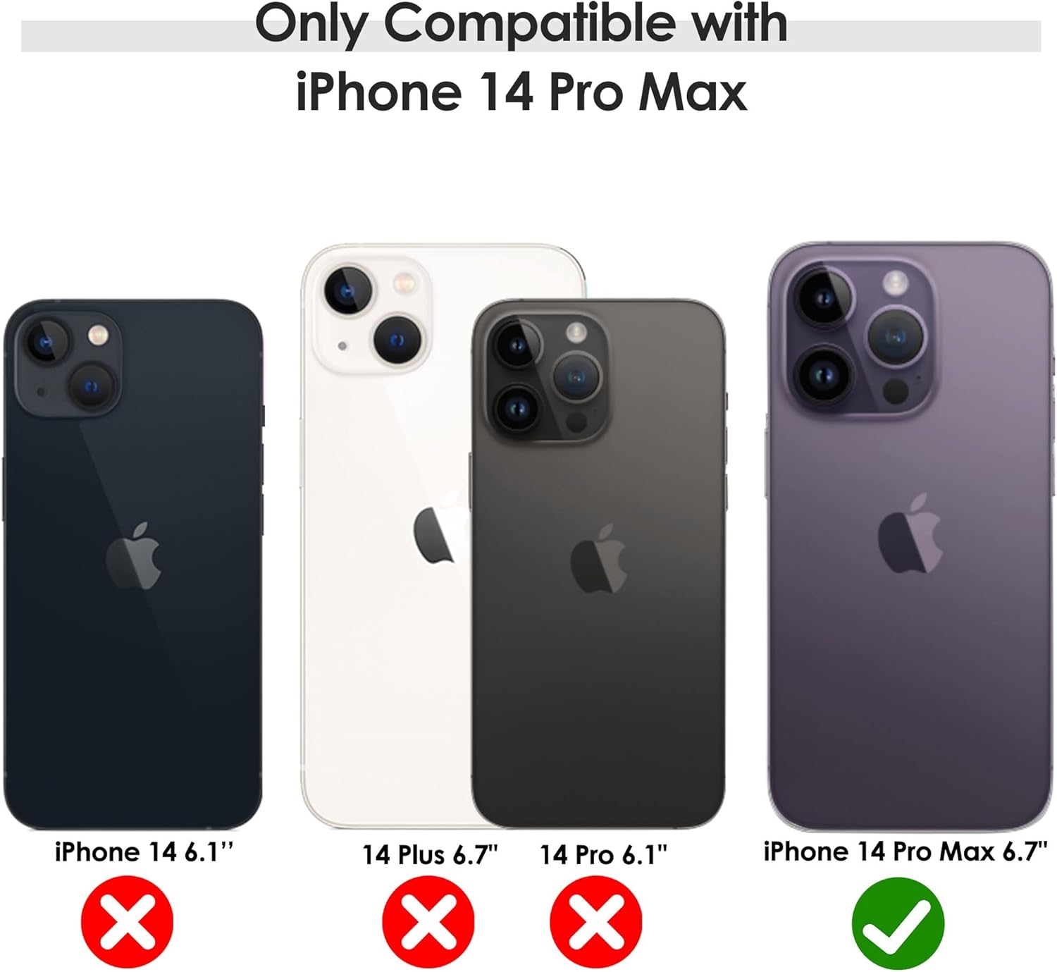 LOHASIC Funda para iPhone 14 Pro Max, delgada de piel sintética de lujo, agarre antideslizante, resistente, a prueba de golpes, funda protectora de