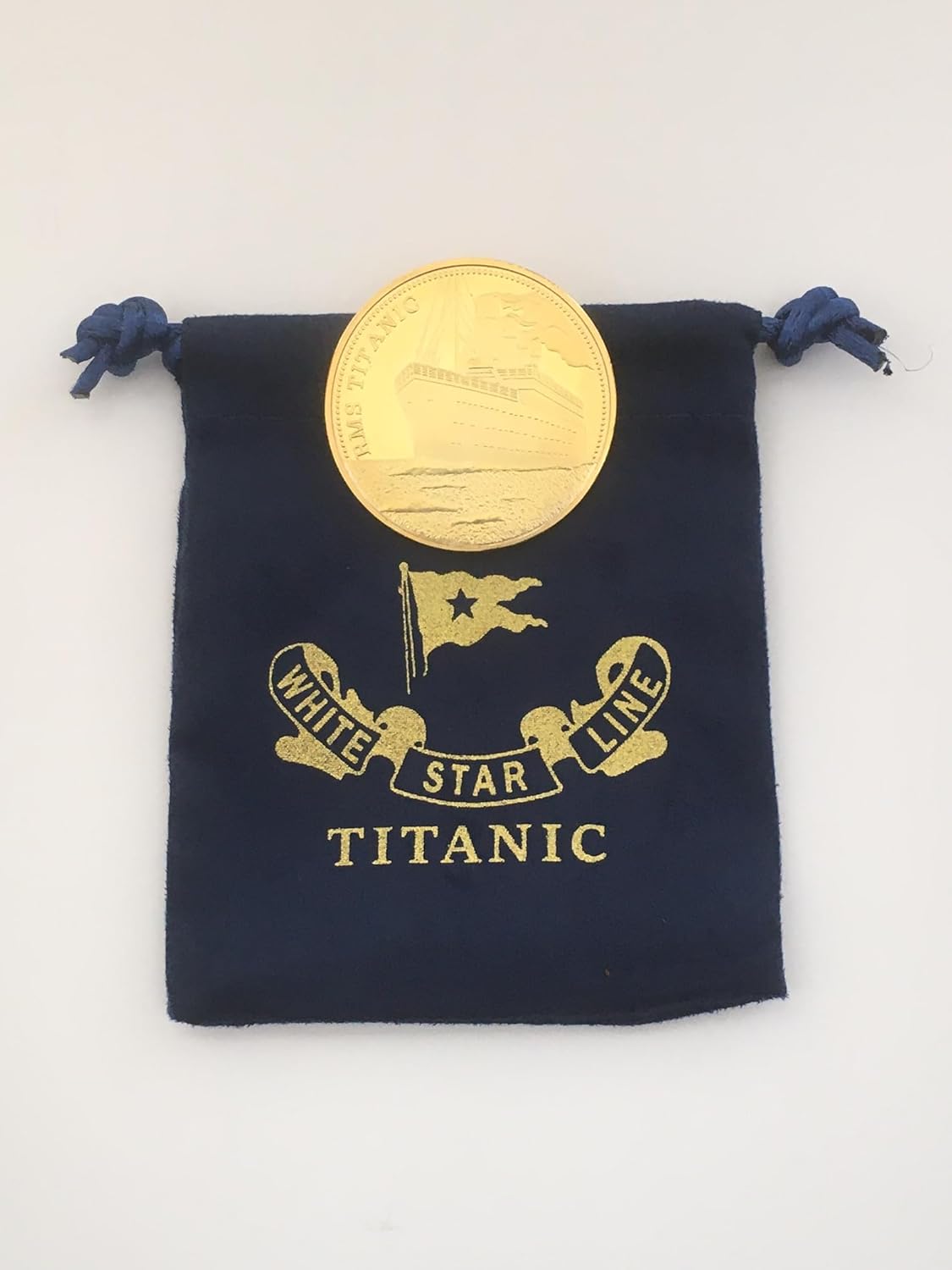 Titanic Heart of the Ocean Necklace Fake Gold Coin Titanic Gifts