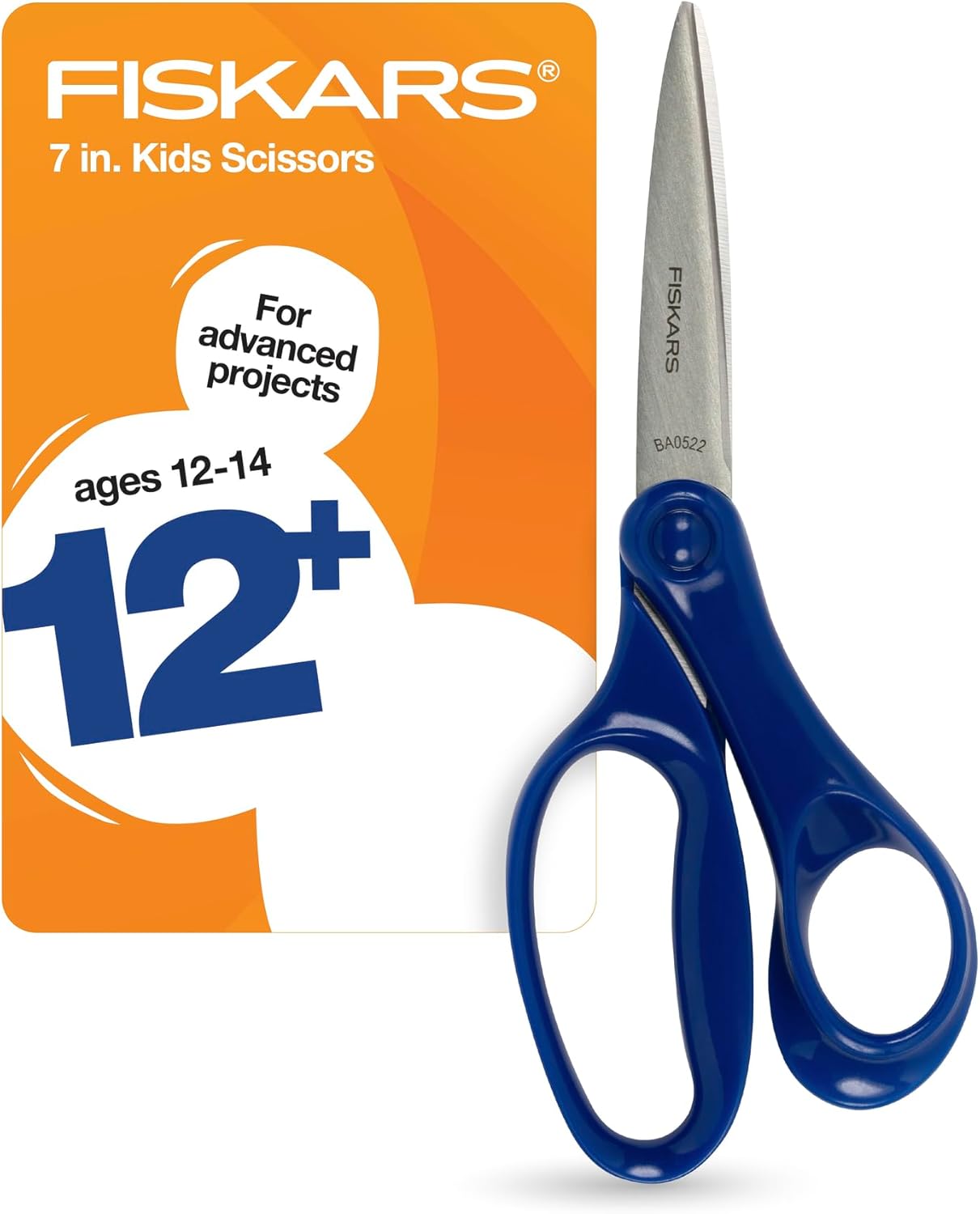 Fiskars Tijeras para estudiantes, color azul (7 pulgadas)