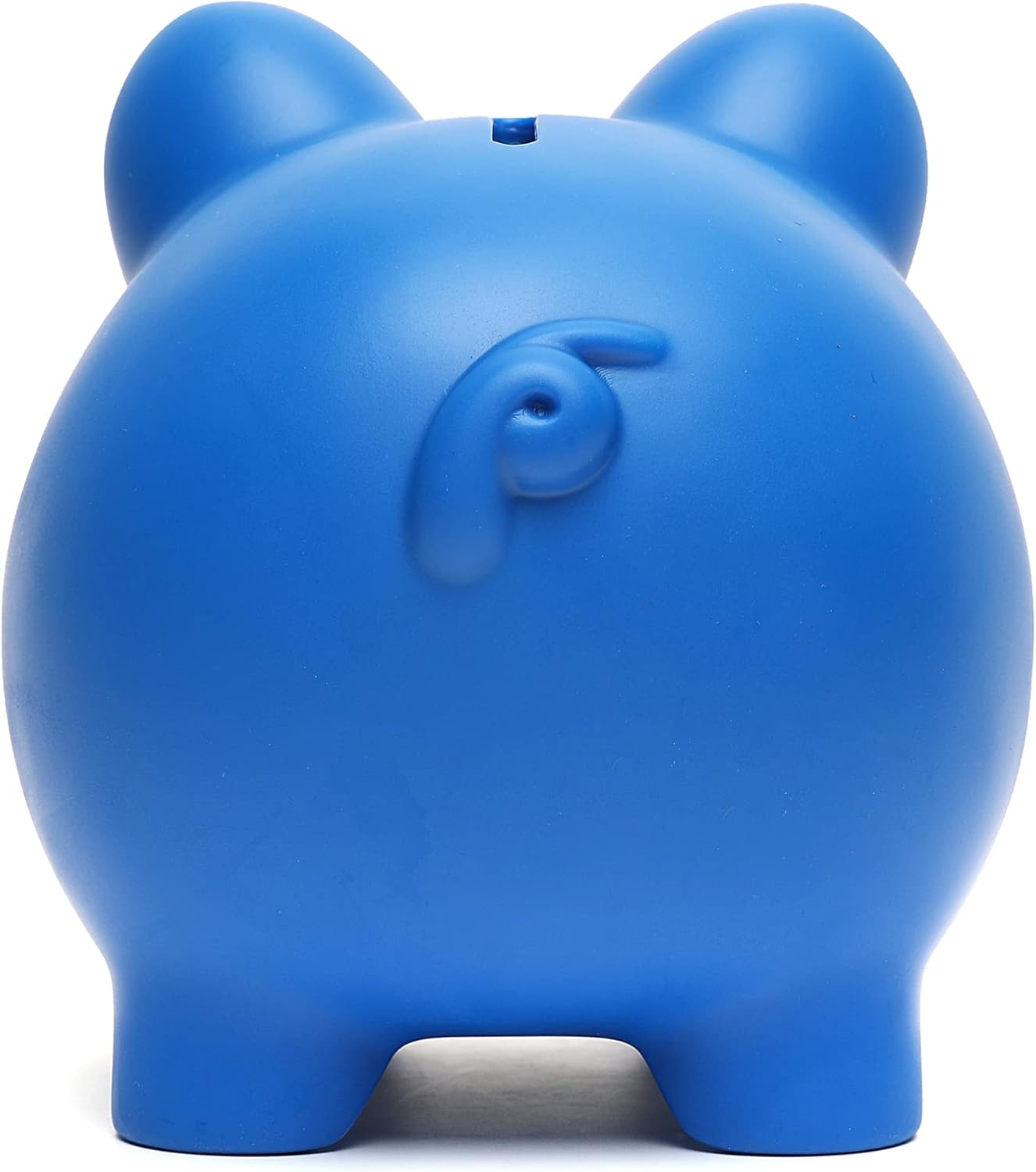 Bonita alcancía, banco de monedas para niños y niñas, de plástico inastillable, tarro de ahorro de juguete para niños (azul oscuro)