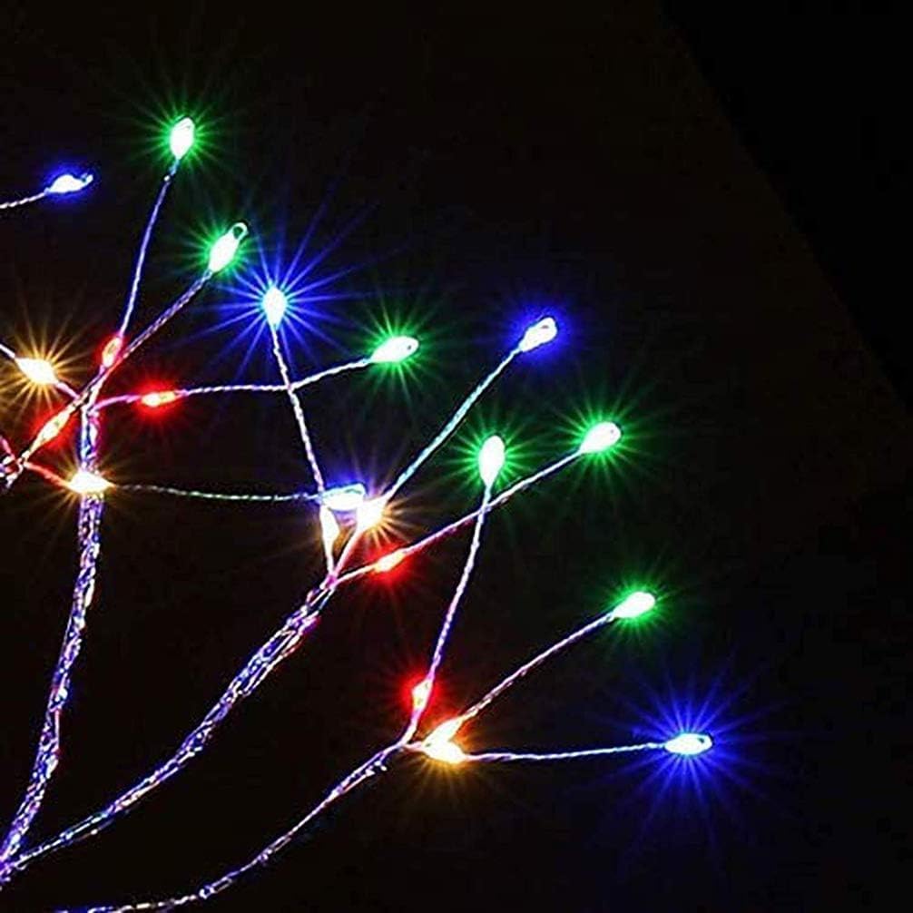 Lámpara de árbol de espíritu de hadas brillante de 20 pulgadas con control remoto, luces de árbol bonsái, lámpara de árbol artificial para iluminar
