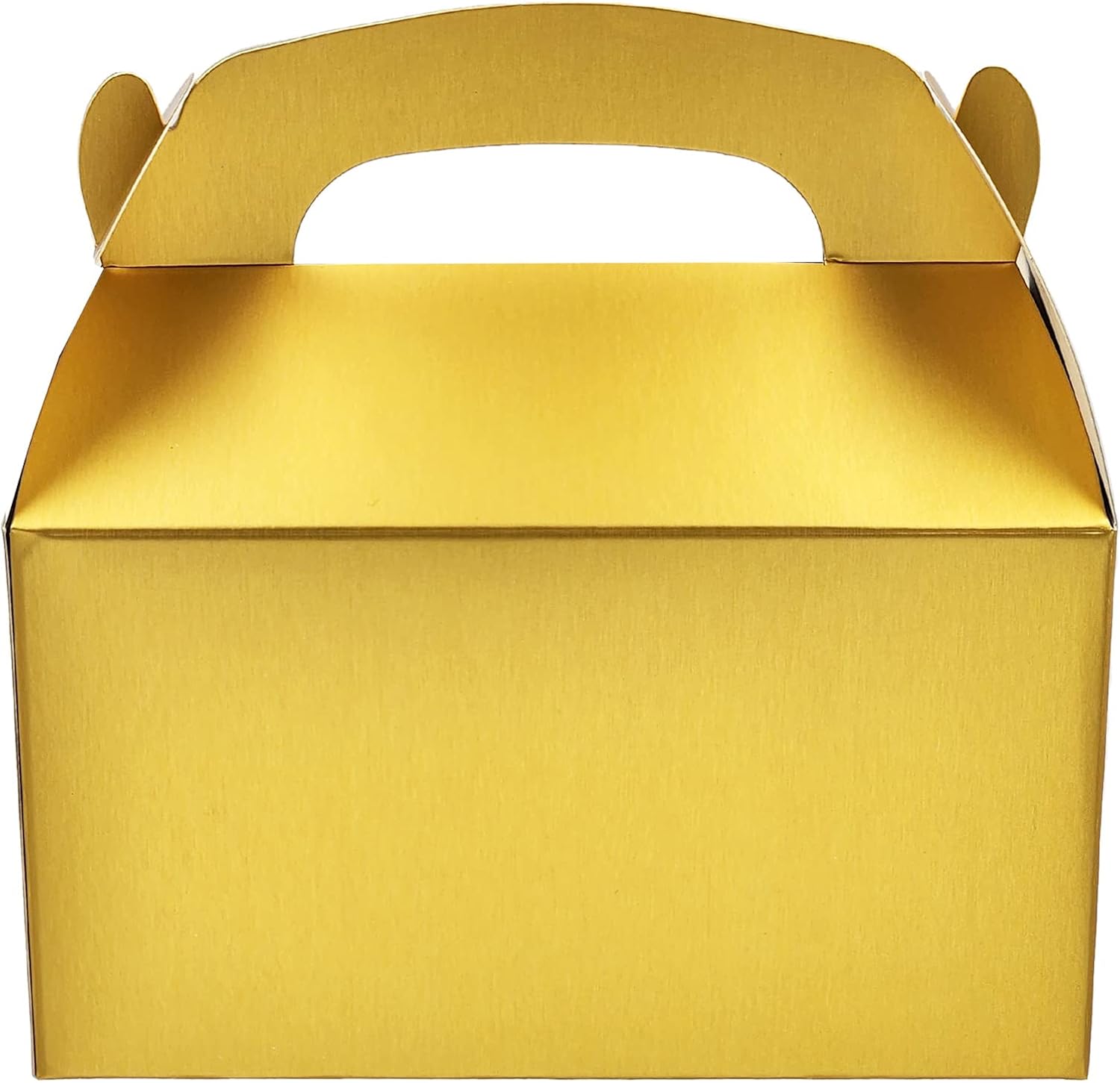 The Dreidel Company Cajas de golosinas a dos aguas, recuerdos de fiesta, caja de 6.25 x 3.5 x 3.5 pulgadas, paquete de 25 (dorado)