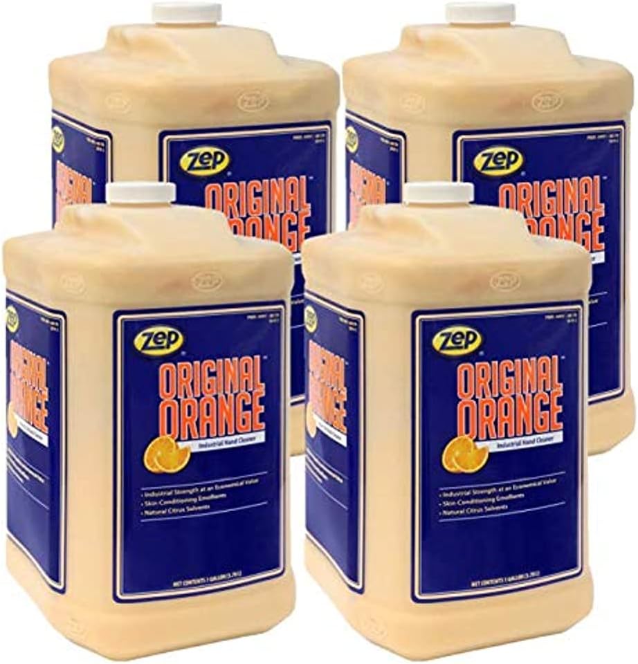 Zep Limpiador de manos original naranja 1 galón 99124 (caja de 4)