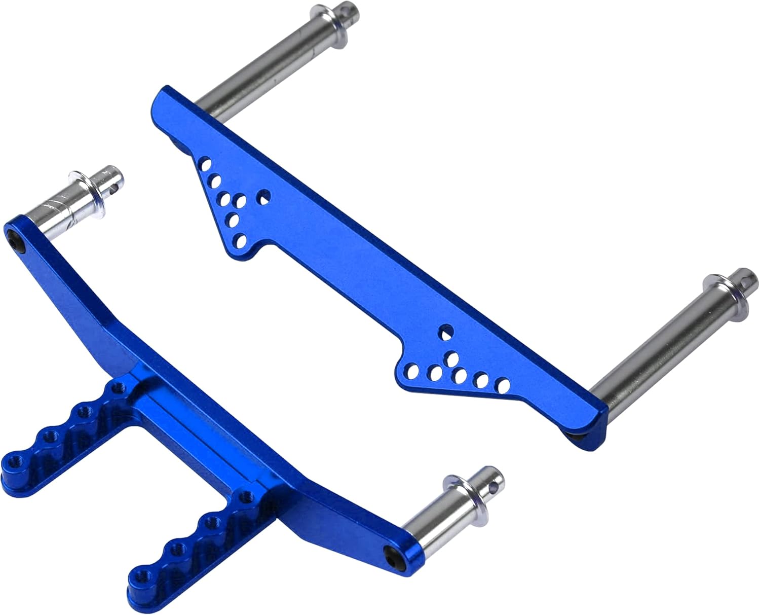 Soportes de cuerpo delanteros y traseros de metal, postes de cuerpo, piezas de actualización compatibles con Traxxas Slash 2WD Rustler Stampede VXL