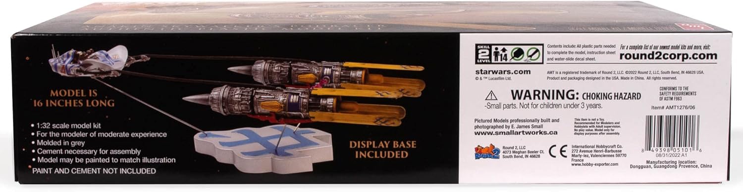 AMT Star Wars The Phantom Menace – Kit de modelo a escala 125 de Anakin