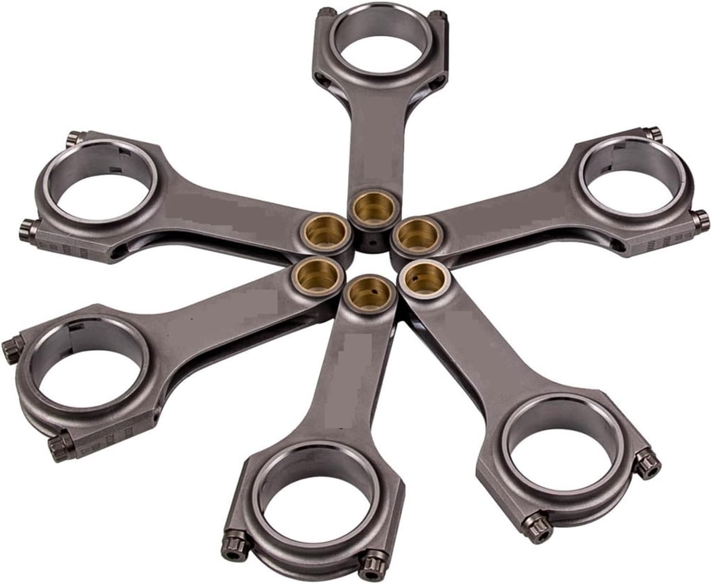 Biela compatible con Toyota Supra JAZ80 2JZ 2JZGE 2JZGTE Conrods con pernos ARP compatibles con Progres Z30 series 1991-2000 3.0L SHot Peen