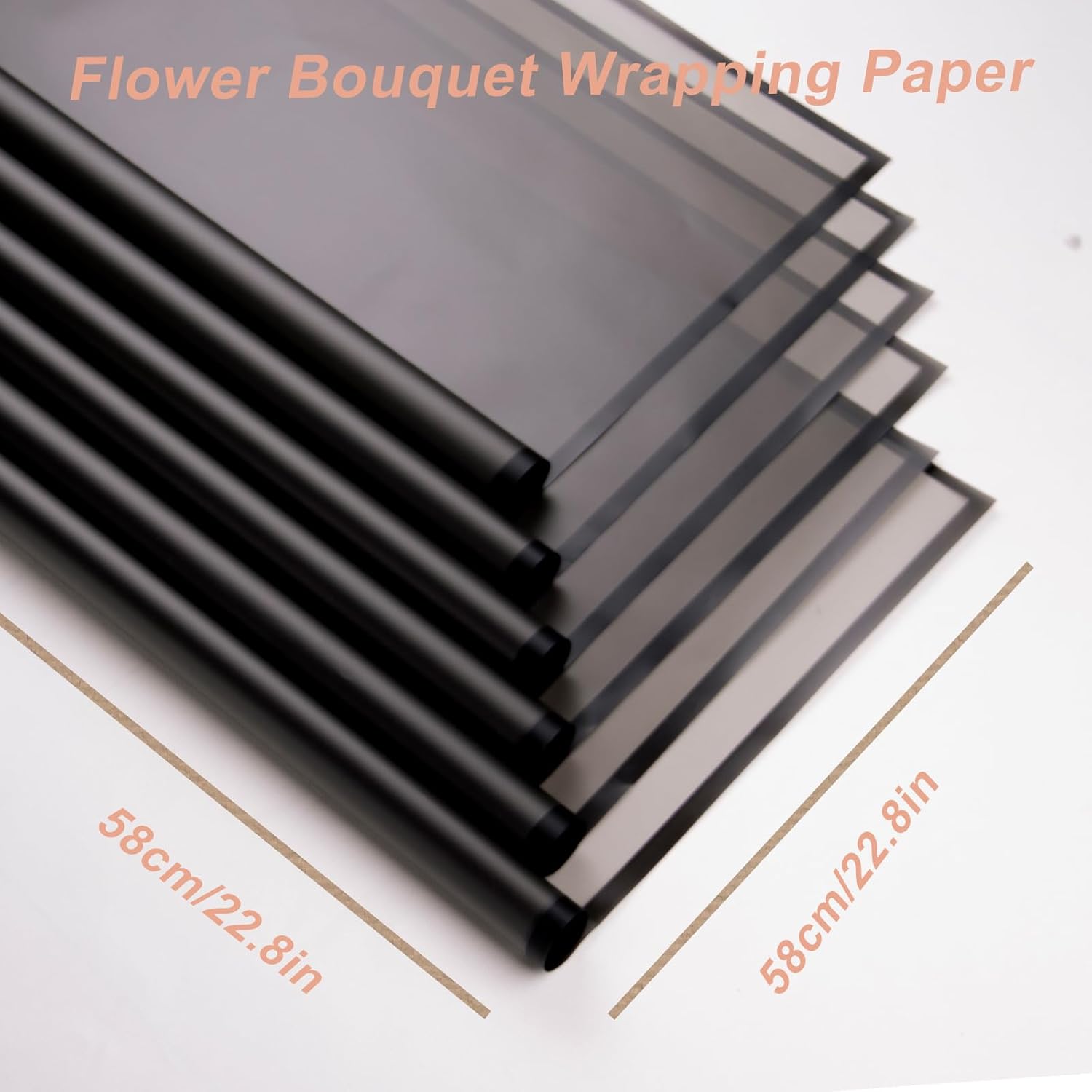 VOWOVOSDAY 20 piezas de papel de regalo de flores, papel de regalo de ramo de flores para el día de San Valentín, suministros de ramo de