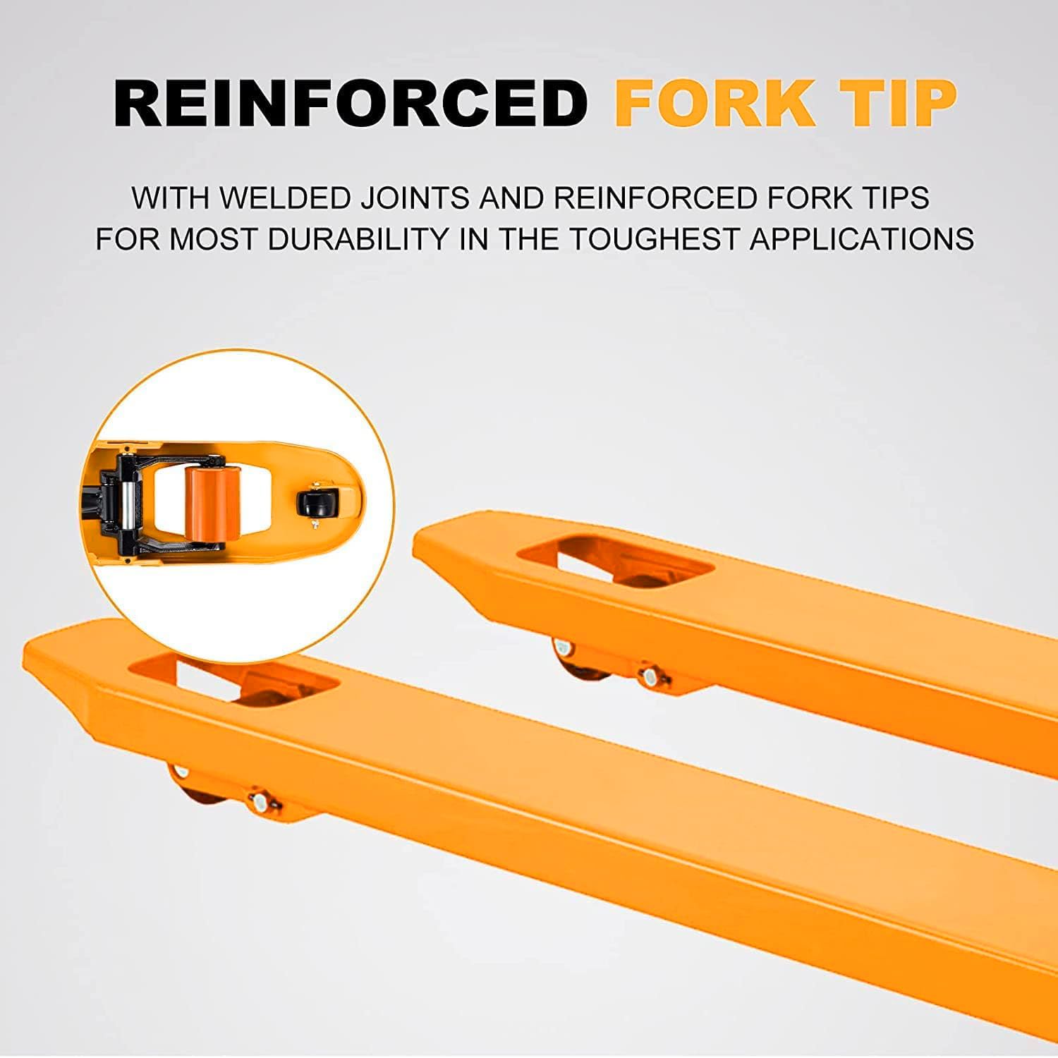 Tory Carrier Pallet Jack de mano, camión de plataforma manual de servicio estándar 48″ Lx27 W 5500lbs Capacidad