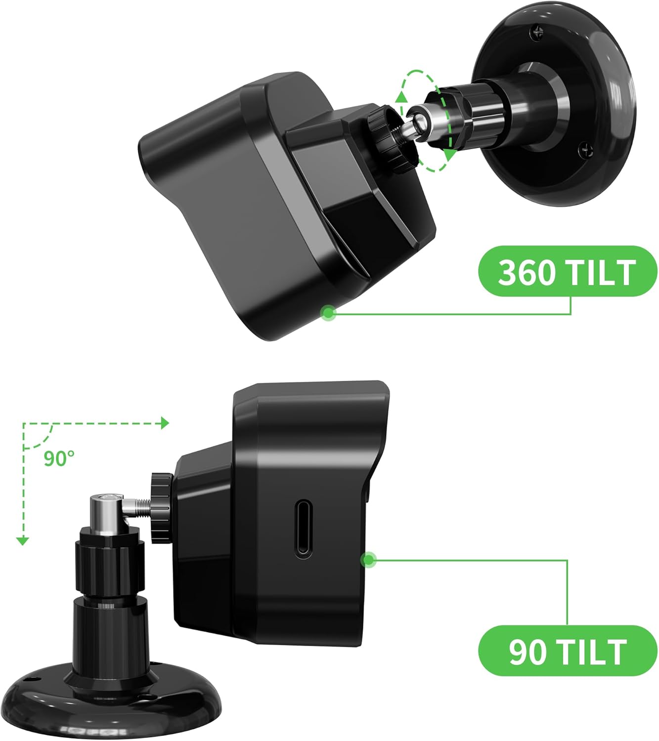 COOLWUFAN Soporte de cámara para Blink Outdoor 4 (4. generación), funda protectora ajustable de 360 para interiores y exteriores, con módulo de