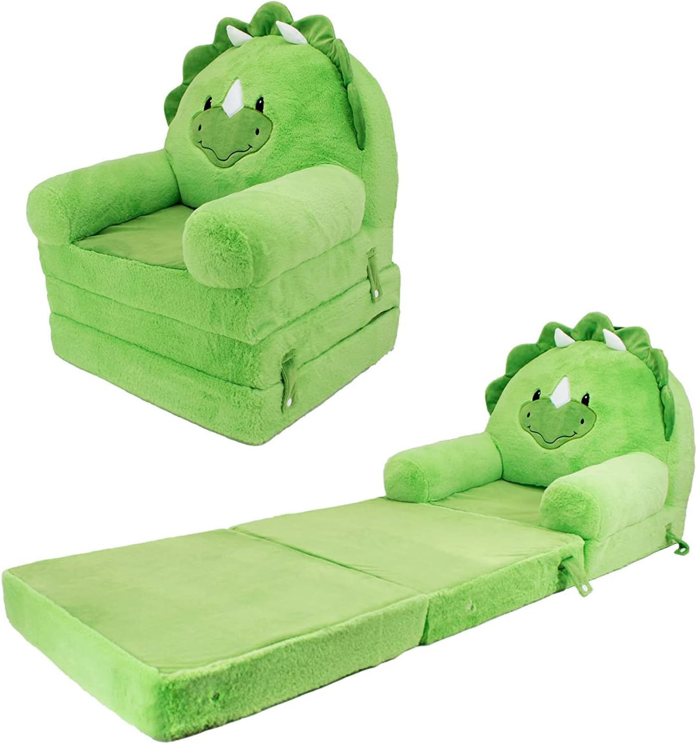 Soft Landing Elite Seat Asiento de sofá de felpa convertible exclusivo de Tienda, Dinosaurio