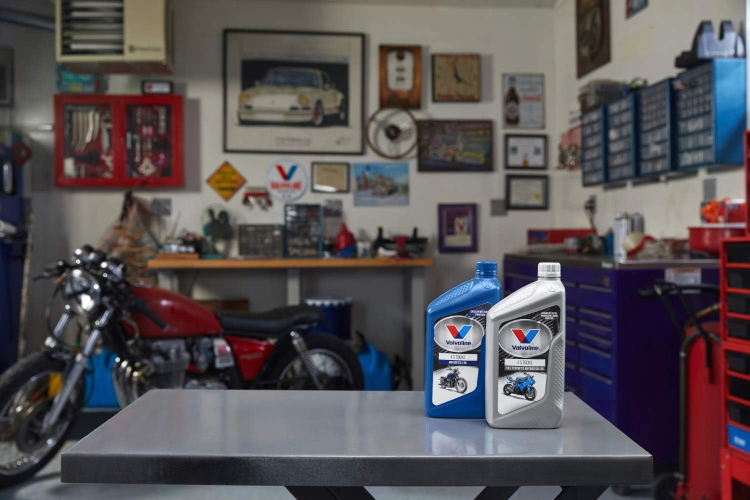 Valvoline Aceite de motor SAE 20W-50 de 4 tiempos para motocicleta de 1 QT