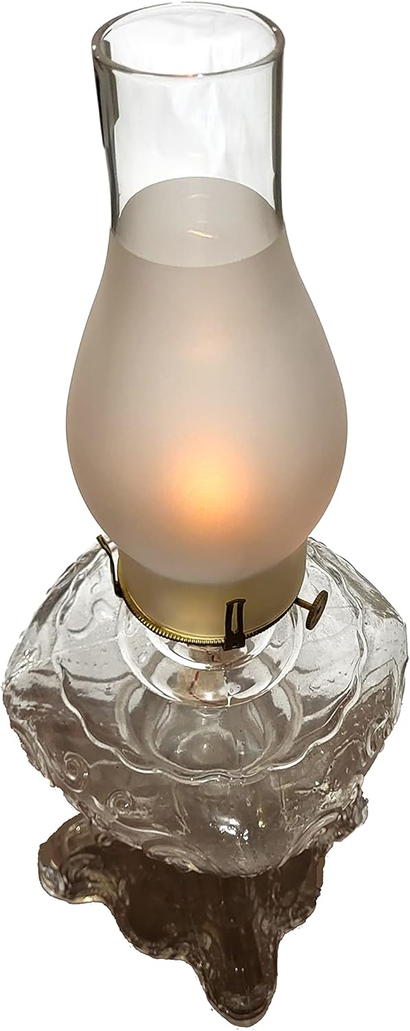 B&P Lamp Lámpara de cristal esmerilado de 2 12 pulgadas por 7 12 pulgadas para lámparas de estilo vintage y antiguo