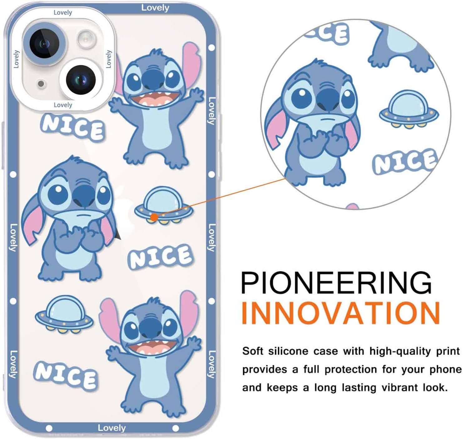 Paquete de 2 bonitas fundas de dibujos animados para iPhone 13 mini de 5.4 pulgadas, funda protectora a prueba de golpes para iPhone 13 mini con