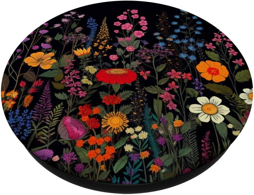 Lindas flores silvestres coloridas para amantes de las flores, PopSockets Standard PopGrip