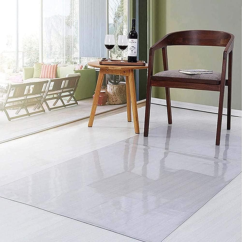 Protector de mesa transparente de 0.118 in, mantel de plástico transparente fuerte, protector de mesa transparente, mantel transparente anticalor,