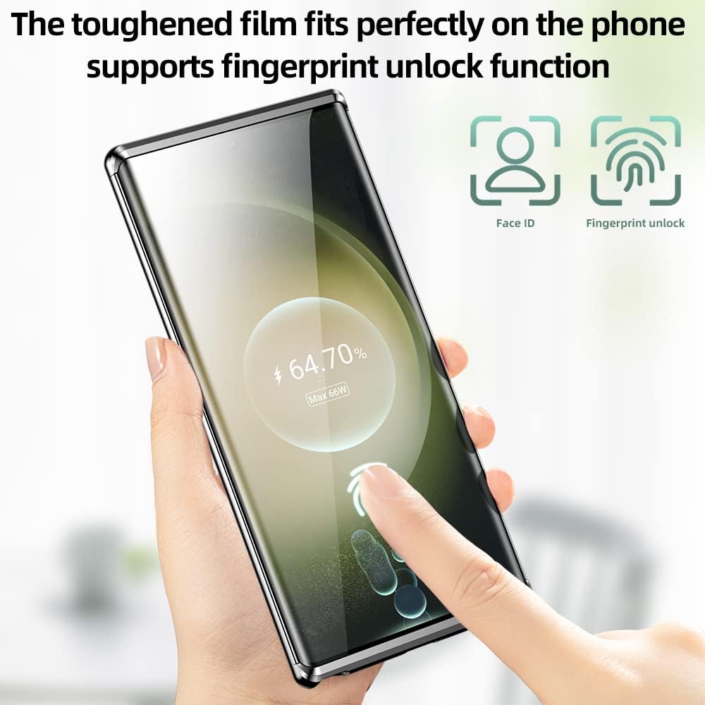 Funda para Samsung Galaxy S23 Ultra, protección de 360 grados compatible con Magsafe contraportada+protector de pantalla+absorción magnética