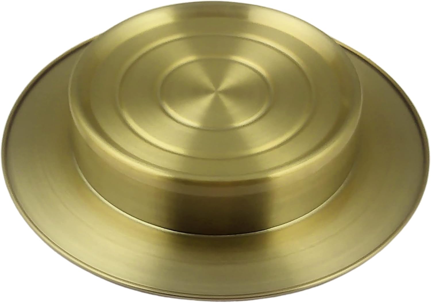Communion Ware – 2 bandejas para servir vino santo con tapa y 2 platos apilables para pan con tapa + 80 tazas, acero inoxidable (latóndorado)