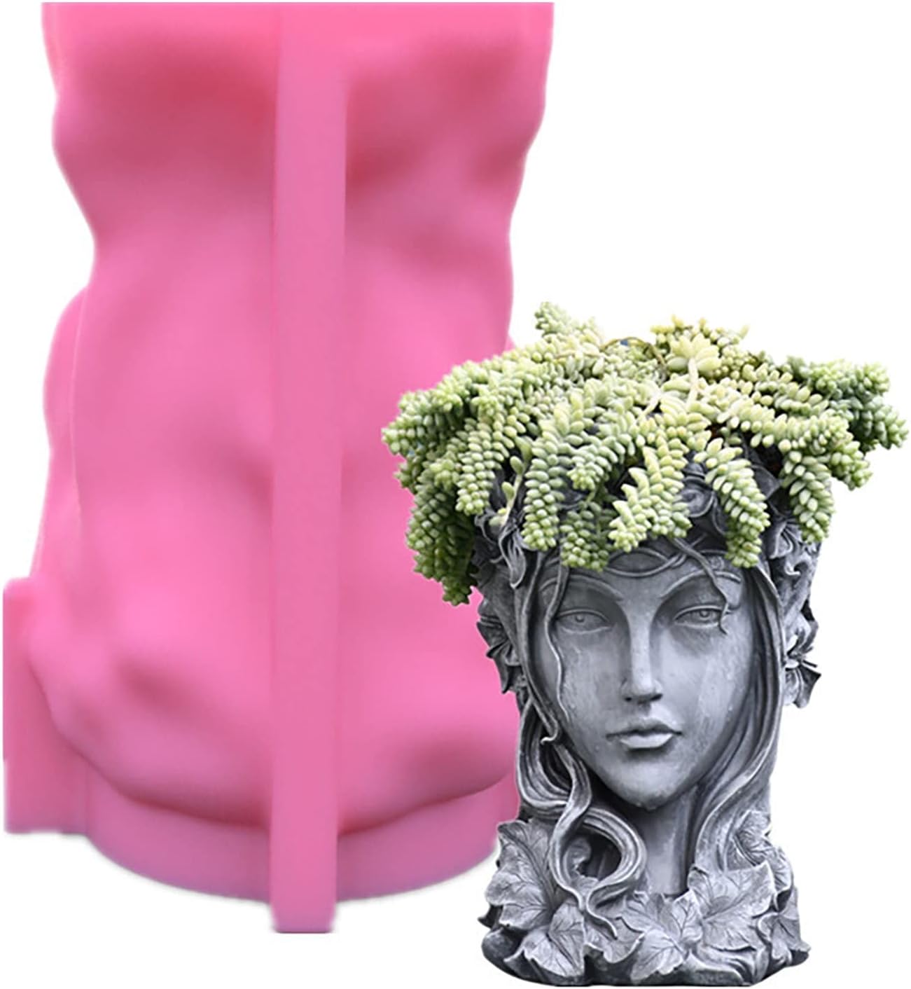 Molde de maceta para cemento, silicio, bricolaje, moldes para jarrones, plantas de hormigón, hechas a mano, herramienta de decoración del hogar,