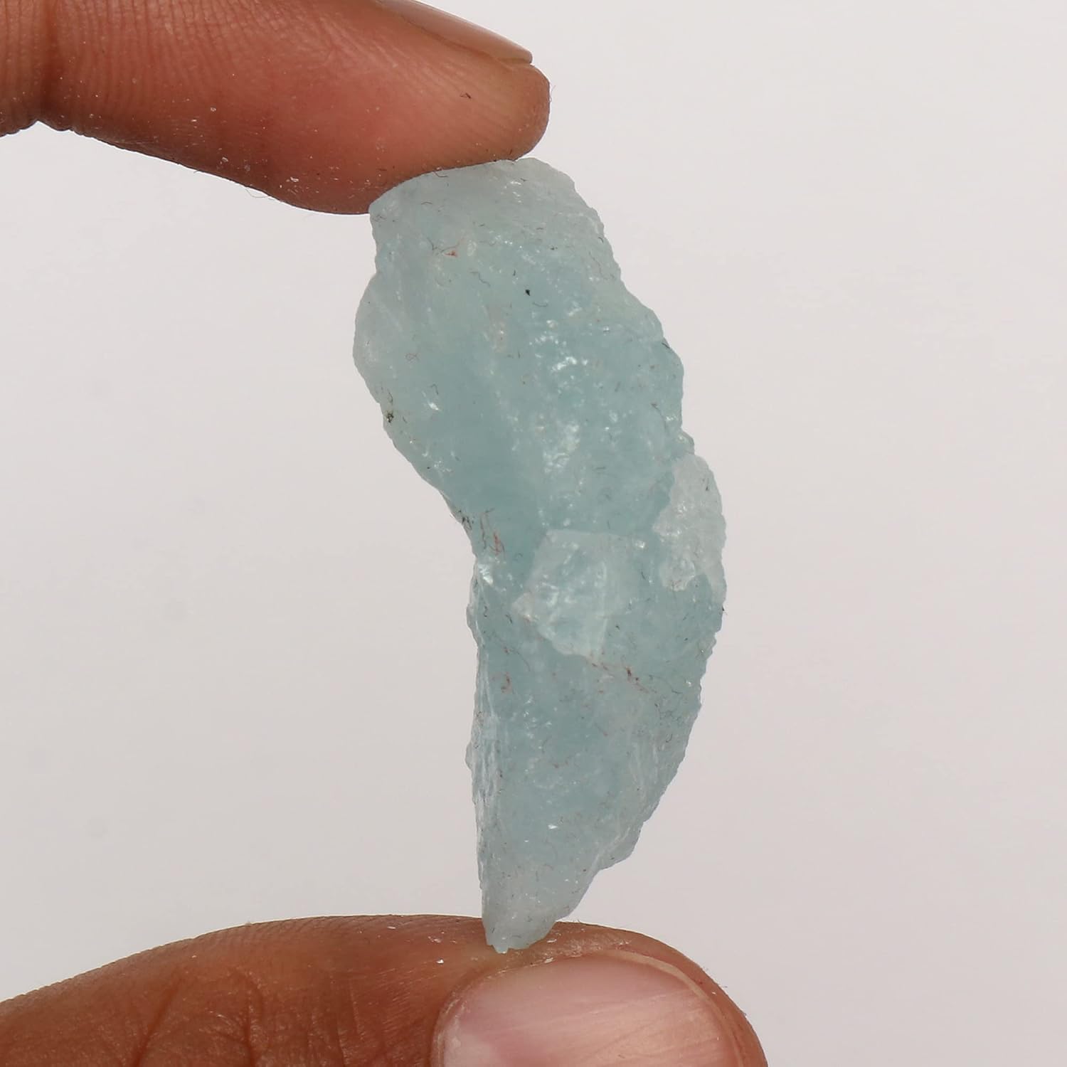 GEMHUB 71.6 CT Cristal curativo Aqua Sky Aguamarina Piedras preciosas ásperas curativas sueltas para yoga, meditación, limpieza de aura