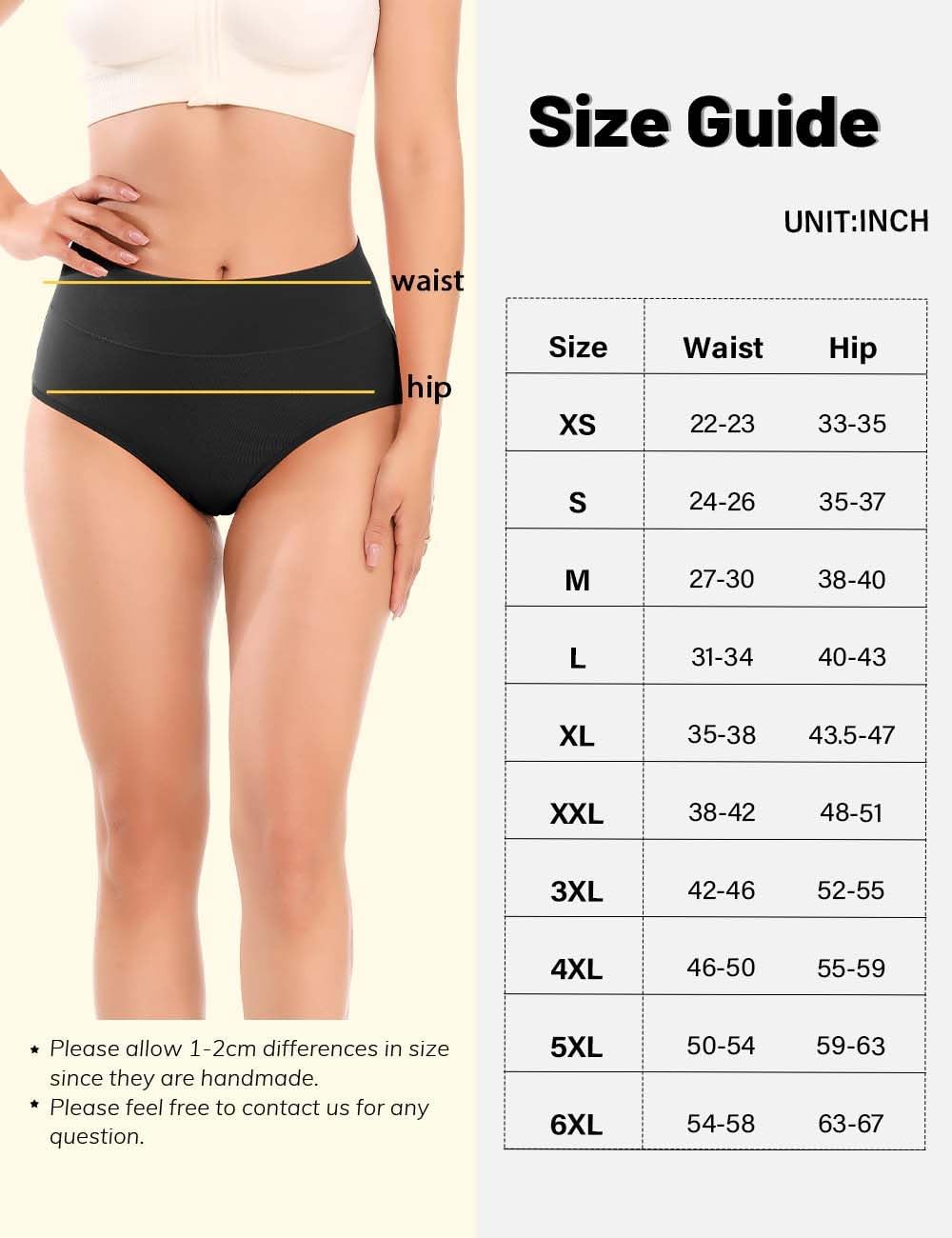 Molasus Ropa interior para incontinencia para mujer, de alto período de absorción, a prueba de fugas, ropa interior de algodón para control de