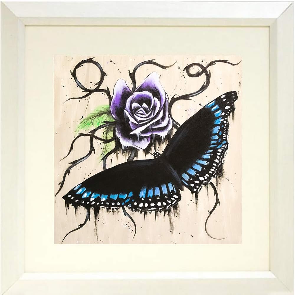 Buyartforless IF EDC468 16×16 1.25 White SM Wall Art, Black