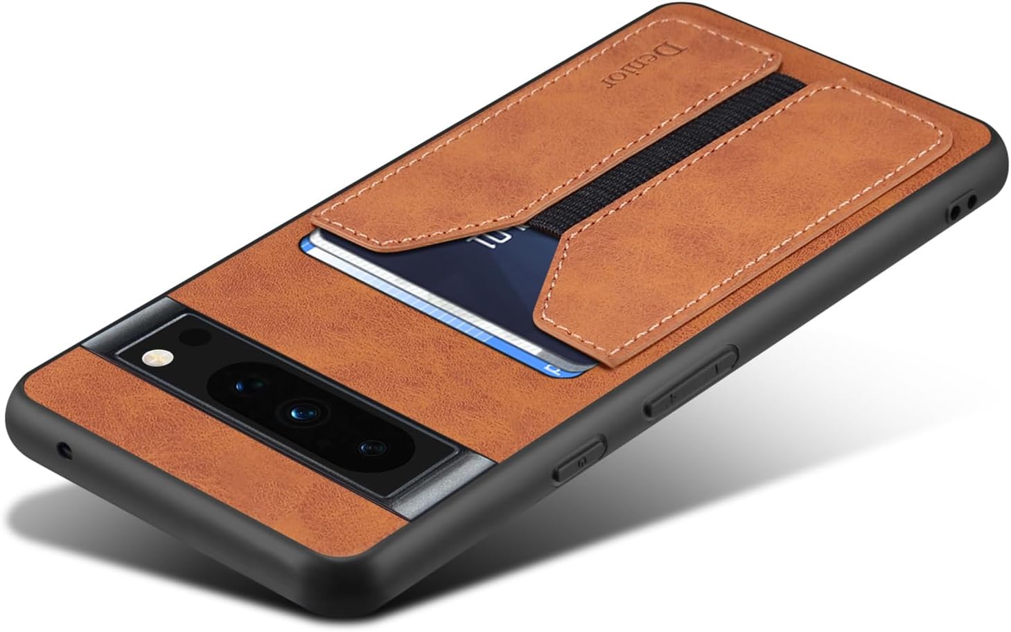 Kowauri Funda para Google Pixel 8 Pro, Funda de piel sintética con ranura para tarjeta de crédito Funda protectora ultra delgada para Google Pixel 8