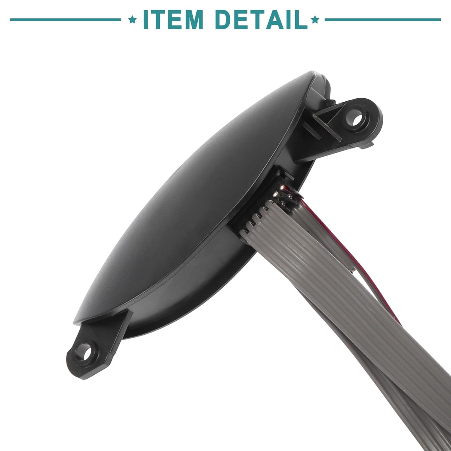 ACROPIX Botón del interruptor de control de crucero del volante delantero con cable para Ford para Ranger – Par de 1 negro