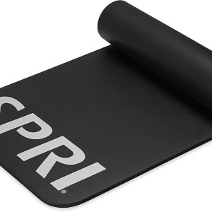 SPRI Pro Fitness Matt de 0.472 pulgadas (0.472 in) – Tapete de ejercicio grueso para entrenamientos de piso, sentadillas, flexiones, estiramiento, SPRI Pro Fitness Matt de 0.472 pulgadas (0.472 in) – Tapete de ejercicio grueso para entrenamientos de piso, sentadillas, flexiones, estiramiento,