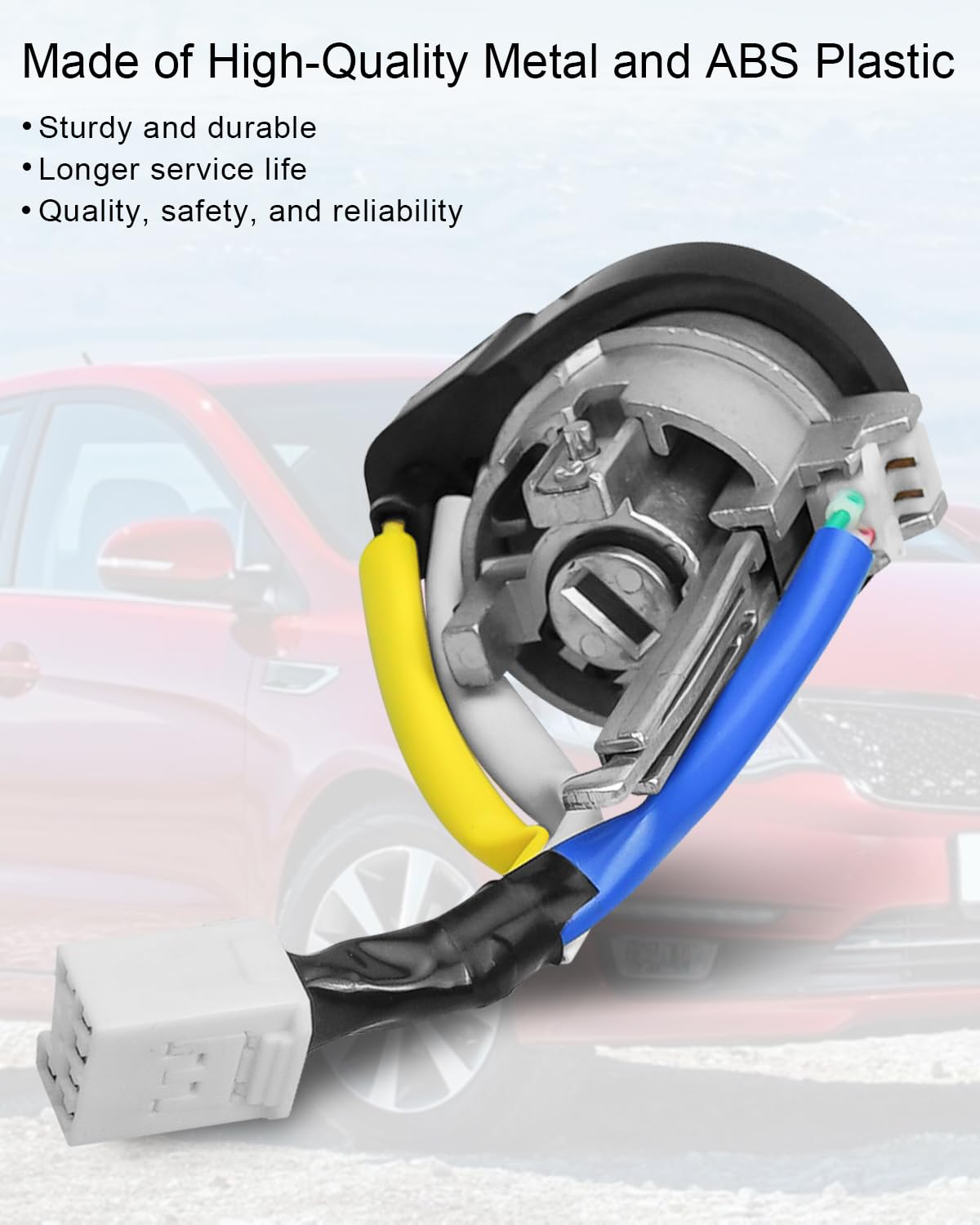 Interruptor de cilindro de bloqueo de encendido con 2 llaves apto para Kia Rio 2013-2017 Kia Optima 2011 2012 2013 2014 2015, reemplazo 81900-1WK00