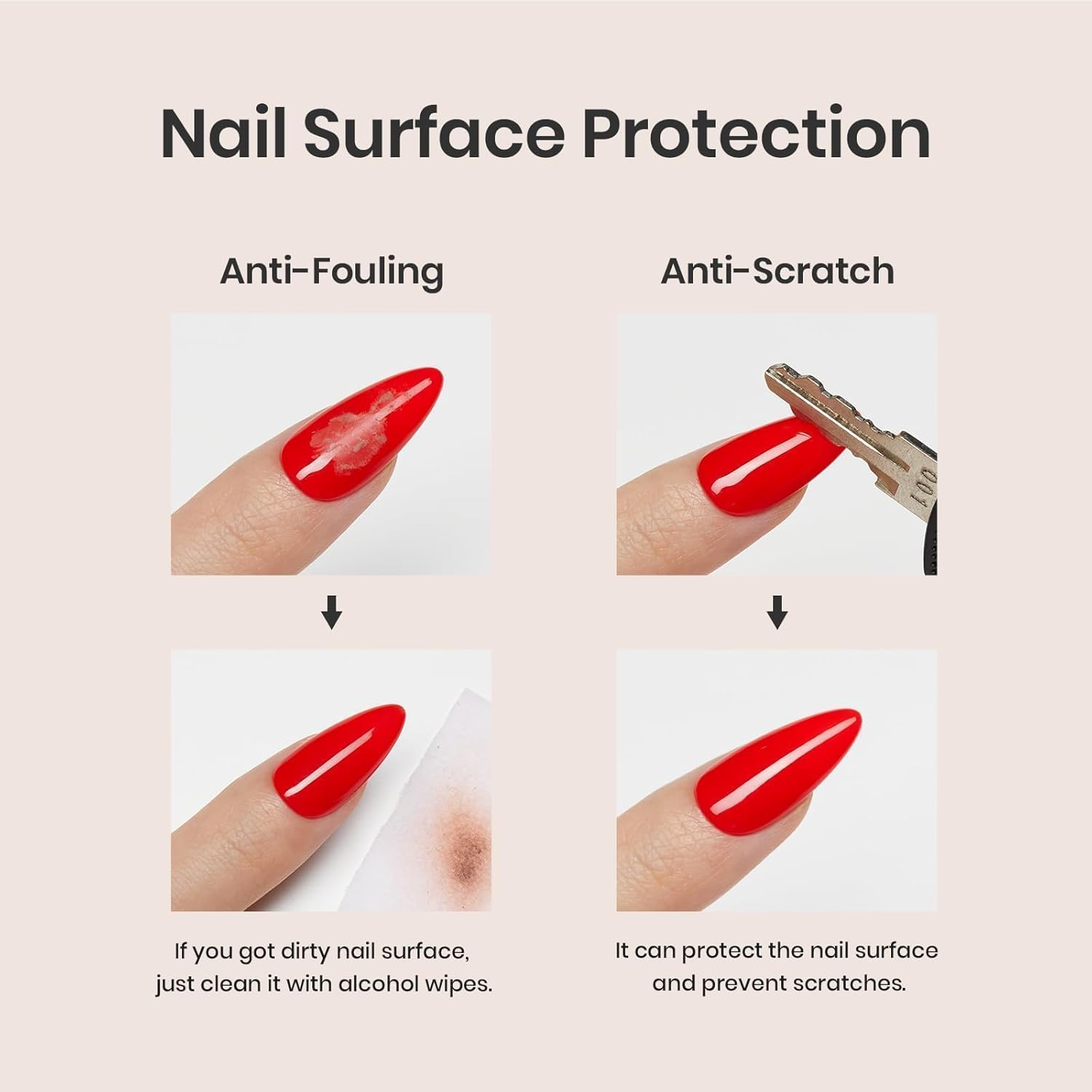beetles Gel Polish Juego de 3 esmaltes de gel de 0.5 fl oz que no se limpian y capa base de gel blanco para remojar con lámpara de uñas UV, acabado