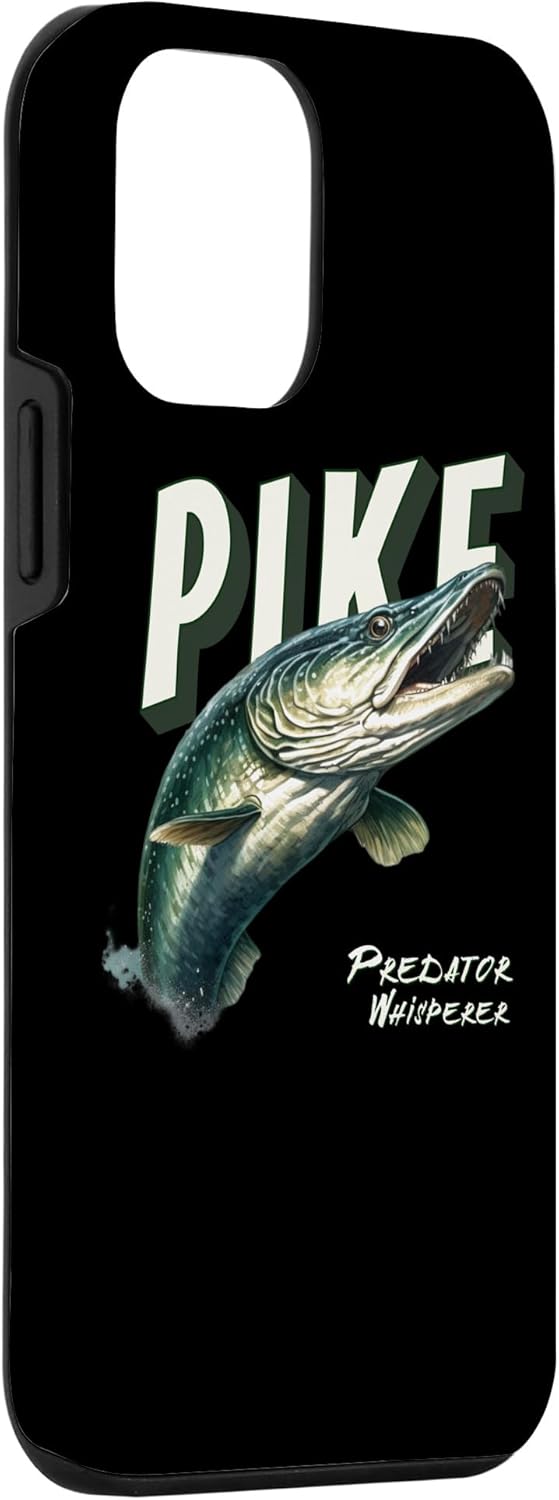 Funda para iPhone 12 mini Northern Pike Whisperer para entusiastas de la pesca, pescadores pescadores