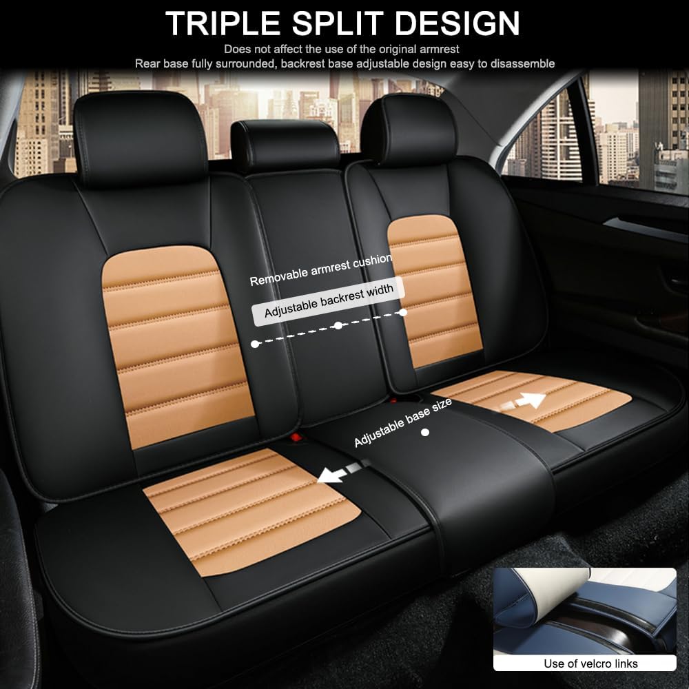 5 fundas de asiento para Chevy Aveo 2005-2023, fundas de asiento de automóvil de cuero, impermeables, antideslizantes, suaves, cómodas y de alta
