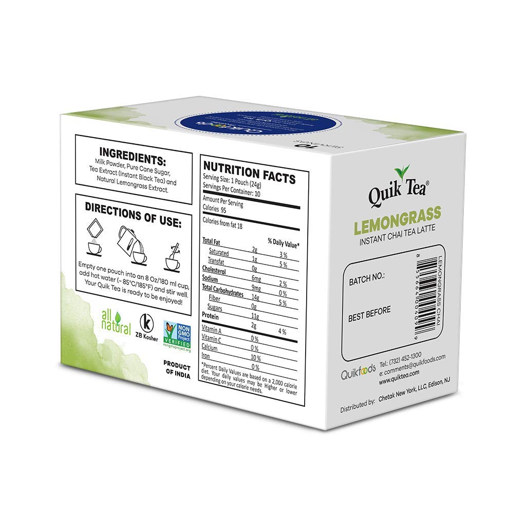 Té Chaide varios sabores, marca QuikTea