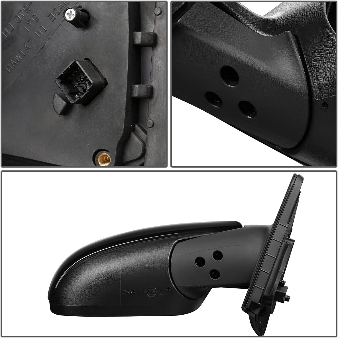 KI1321191 Espejo lateral derecho del pasajero estilo fábrica – Plegable eléctrico  Ajuste de potencia  Vidrio calefactado  Señal de giro –