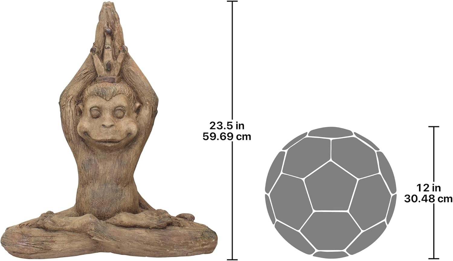 Design Toscano Estatua de animal zen del mantra del mono