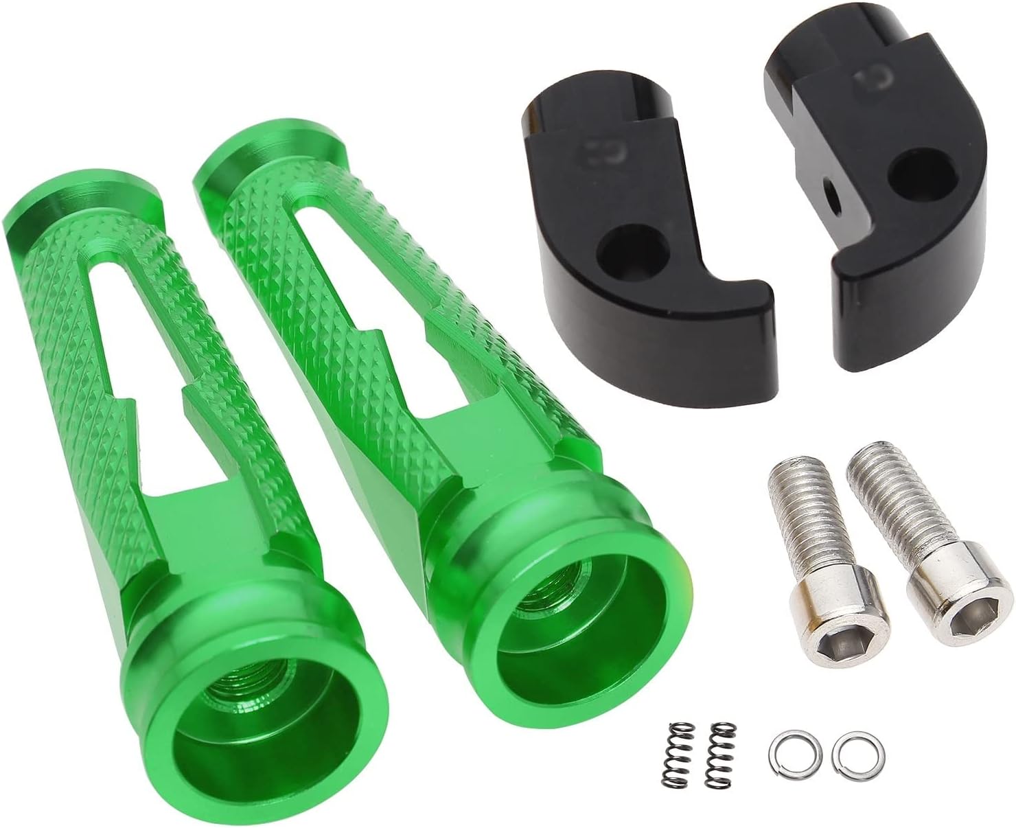 Estriberas traseras Pedal Pasapiés Pasajero para Yamaha R3 R25 R15 T-MAX 530 TMAX 530 T-MAX 500 TMAX500 XJ6 MT07 MT09 MT10 MT 07 MT 09 MT 10 (Color