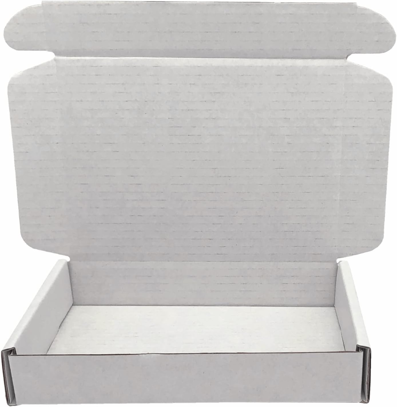 Cajas de envío pequeñas de 5 x 3.1 x 1 pulgadas, sobres de cartón corrugado blanco, paquete de 50 unidades