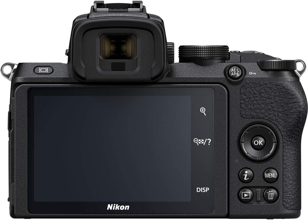 Nikon Cámara digital sin espejo Z 50 (solo cuerpo) (1634) + adaptador de montaje FTZ + 2 baterías EN-EL25 + tarjeta de 64 GB + funda + software