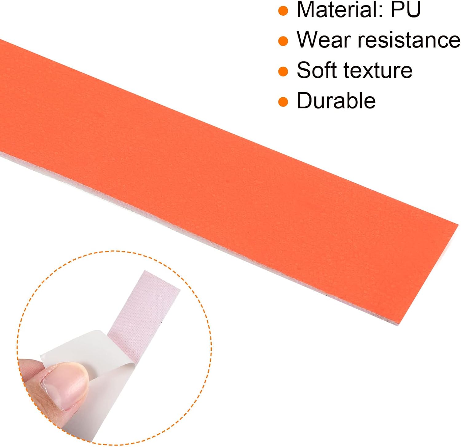 PATIKIL Badminton Racket Head Protector Sticker, PU Tennis Racquet Guard Tape Racket Frame Stickers Thickened Wear-Resistant