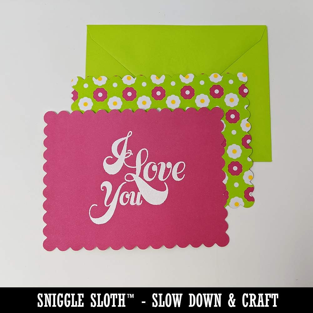 Texas State – Sello de goma cuadrado con corazón para estampar manualidades, 1.25 pulgadas, pequeño