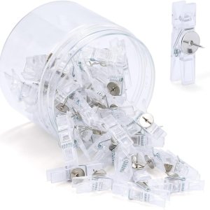 Clips de empuje para tablero de corcho, 50 pines transparentes decorativos para el pulgar para tablero de corcho, fotos, documentos, dibujos, mapas, Clips de empuje para tablero de corcho, 50 pines transparentes decorativos para el pulgar para tablero de corcho, fotos, documentos, dibujos, mapas,