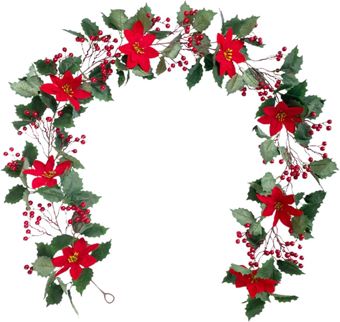 Artifical Flower,Artificial Christmas Vine,Dragon Beard Red Fruit Christmas Flower,Table Centerpieces for Home Kitchen Garden Party Decor (#1)